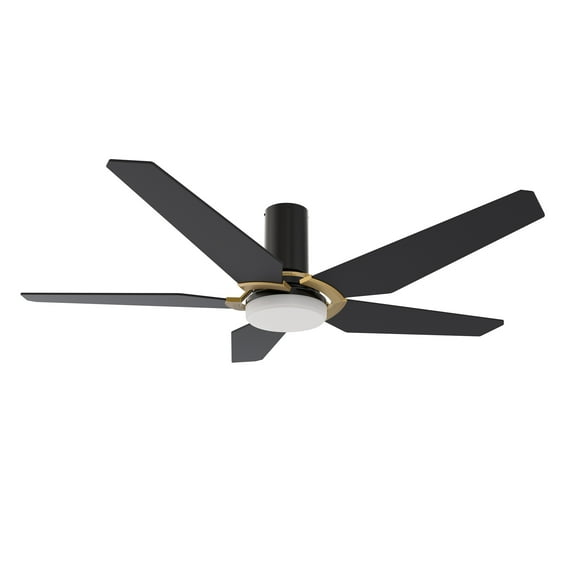 Smaair 48" 5 Balde Plywood Smart Ceiling Fan with Remote Light for Indoor