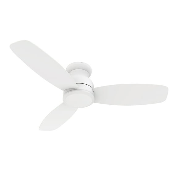 Smaair 48" Low Profile Indoor Flush Mount Not Smart Ceiling Fan with Remote No Lights
