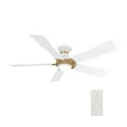 thumbnail image 1 of Smaair 52" 5-Blade 10 Speed Reversible DC Motor Smart Indoor Ceiling Fan with Dim LED Lights and Remote, 1 of 11