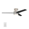 thumbnail image 1 of Smaair 52" Siliver Ceiling Fan with Light, Wall Control and Remote by Wifi App, 1 of 8