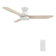 thumbnail image 1 of Smaair 52" Solid Wood Flush Mount Indoor Wifi LED Ceiling Fan with Remote for Smart Home, 1 of 13
