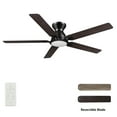 thumbnail image 1 of Smaair 52" Voice Control Low Profile Ceiling Fan with Dimmable LED Light and Remote, 5 Blades with Reverse Airflow, 1 of 9