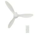 thumbnail image 1 of Smaair 52"  White Low Profile Ceiling Fan with Light LED 3 Blades Remote by Wifi APP, 1 of 8