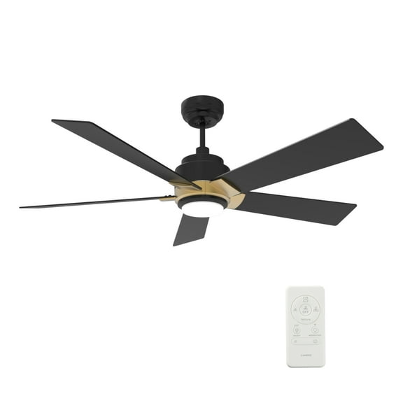 Smaair 52" Wifi Ceiling Fan with Remote and Dimmable LED Light for Smart Home