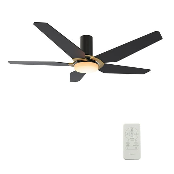 Smaair 52 inch Indoor Ceiling Fan with Light and Remote, Timer and Schedule by Wifi App