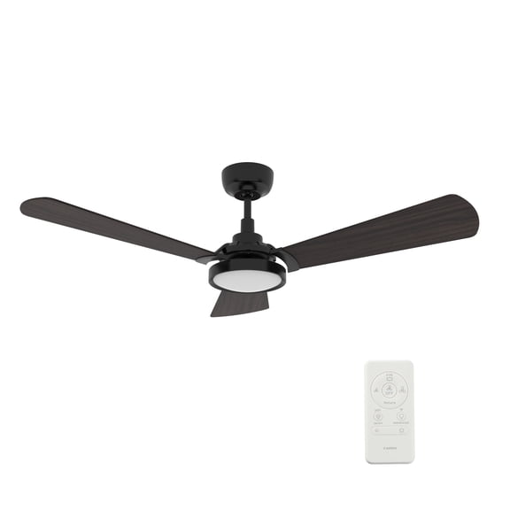 Smaair 56" 3 Blades Plywood Smart Indoor Ceiling Fan with Remote for Bedroom
