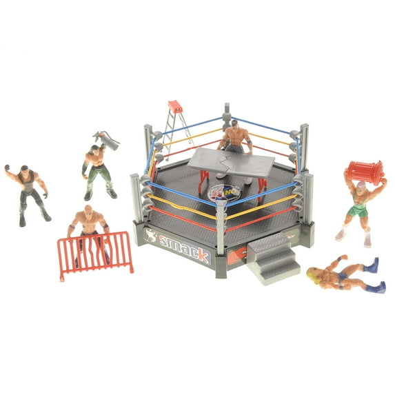 Smack, Wrestling Stage Ring With 12 Figures action figure