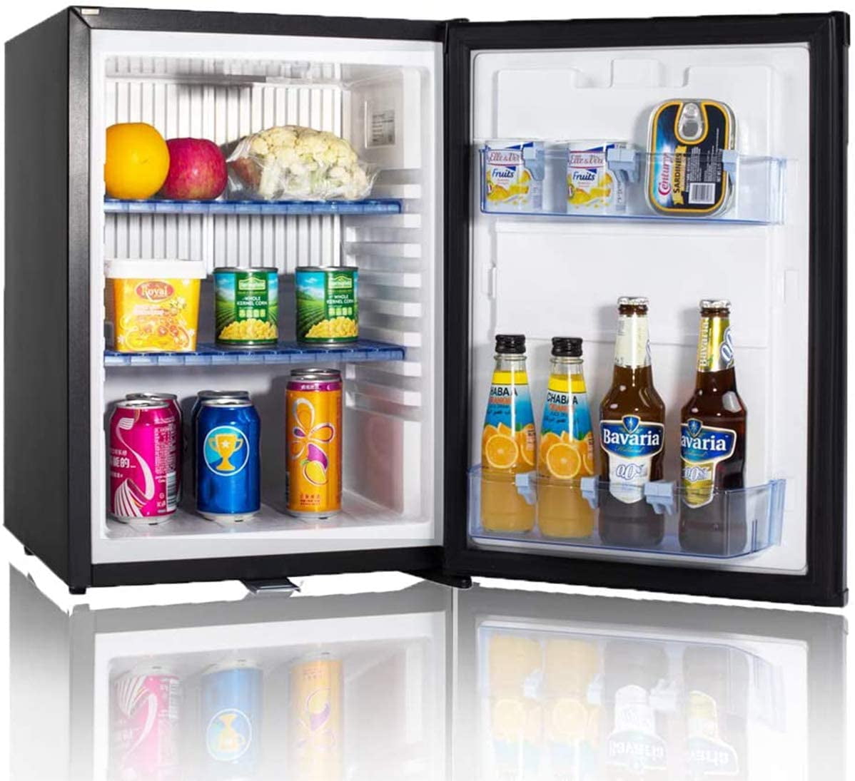 Smad Compact Refrigerators Mini Frigo 40L with Lock Portable Fridge for  Room Single Door Absorption Fridges Refrigeradors