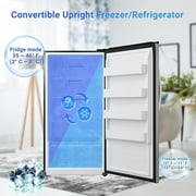 Smad 17 Cu ft Upright Freezer Large Capacity Fridge Refrigerator Frost Free Home Stainless Steel