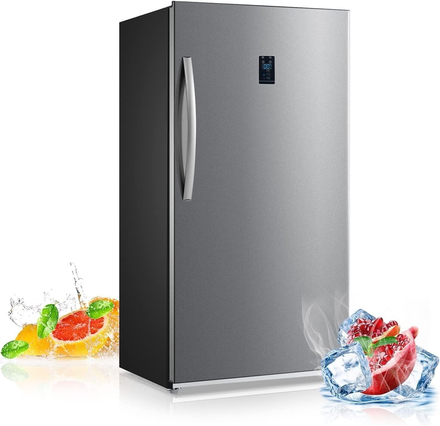 Smad 冷蔵庫 Smad 17 Cu ft Upright Freezer Large Capacity Fridge Refrigerator