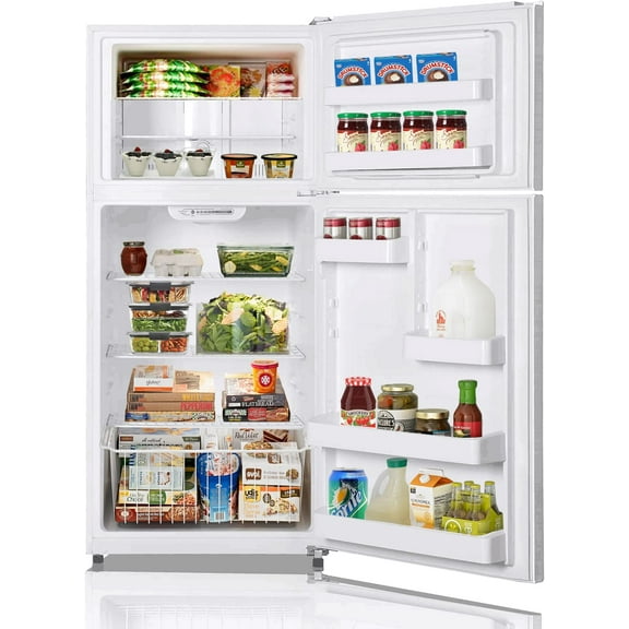 Smad 18 Cu ft Refrigerator 30" Top Freezer Thermostat Apartment Garage/Kitchen, Stainless Steel