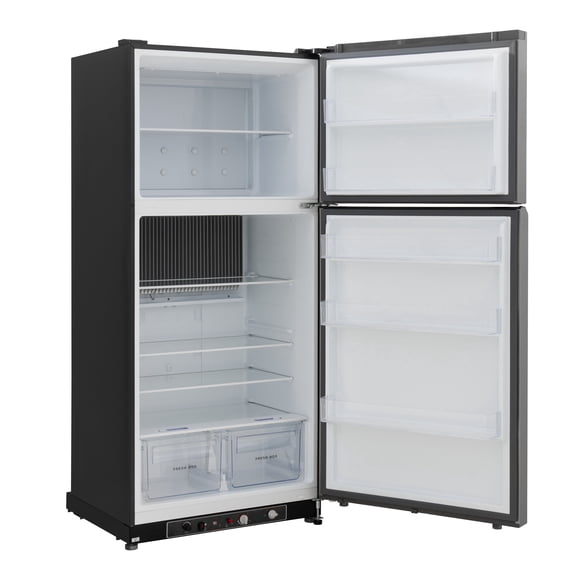 Smad 19 Cu ft 2 Way Refrigerator Top Freezer Propane/LPG Off-Grid Outdoor Home Large Reversible Door