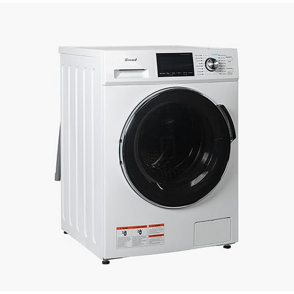 Smad 2.7 Cu ft Compact Front Load Washer Quiet Inverter Motor 36 Mins Quick Wash 12 Washing Programme