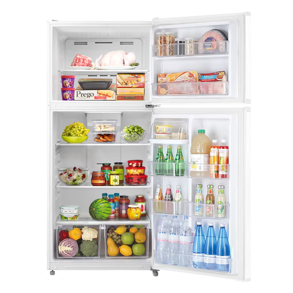 Smad 20.5 Cu ft Top Freezer Refrigerator Compact Fridge Reversible Door