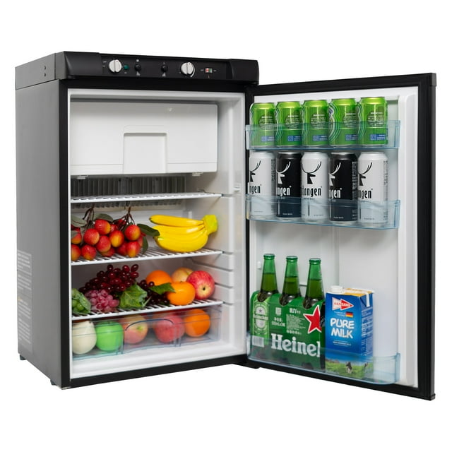 Smad 3.5 Cu ft 3Way Refrigerator Freezer Combo, Single Door, 12V/110V