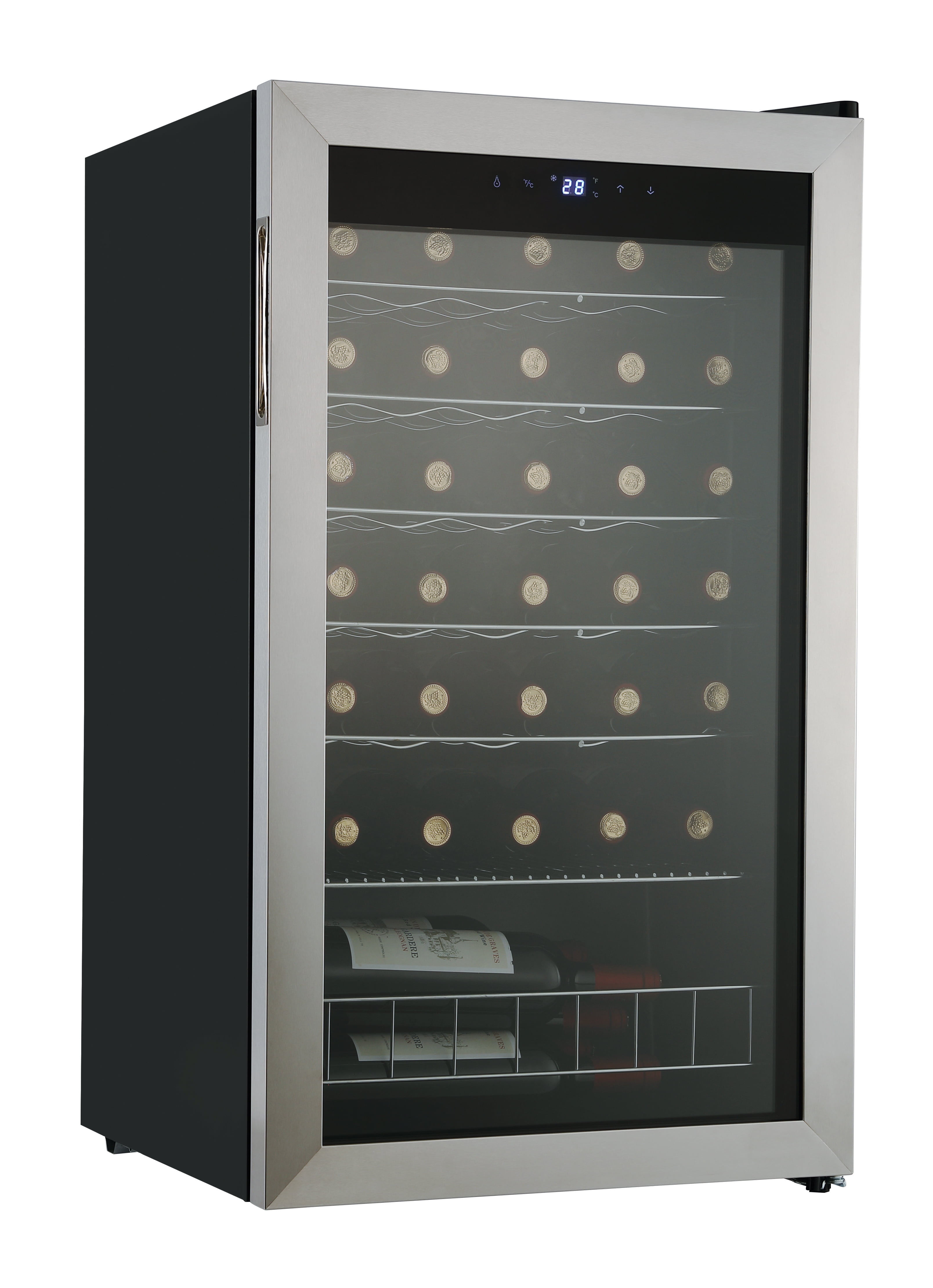 Smad 35 Bottle Compressor Freestanding Wine Fridge Cooler Stainless