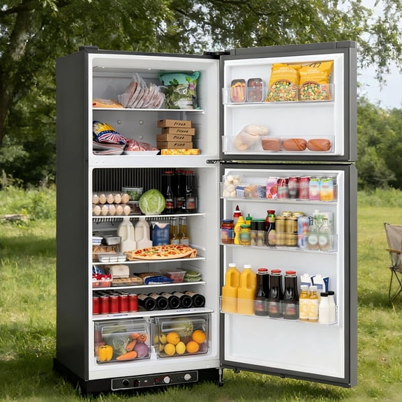 Smad 540L 2 Way Refrigerator Top Freezer Propane/LPG Off-Grid Outdoor