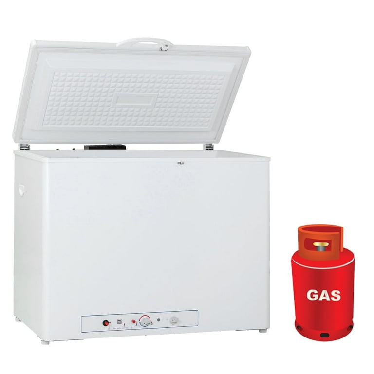 Smad 7.1 Cu ft Propane Gas Chest Freezer Cottage Cabin Home Camping RV Offgrid Men s White