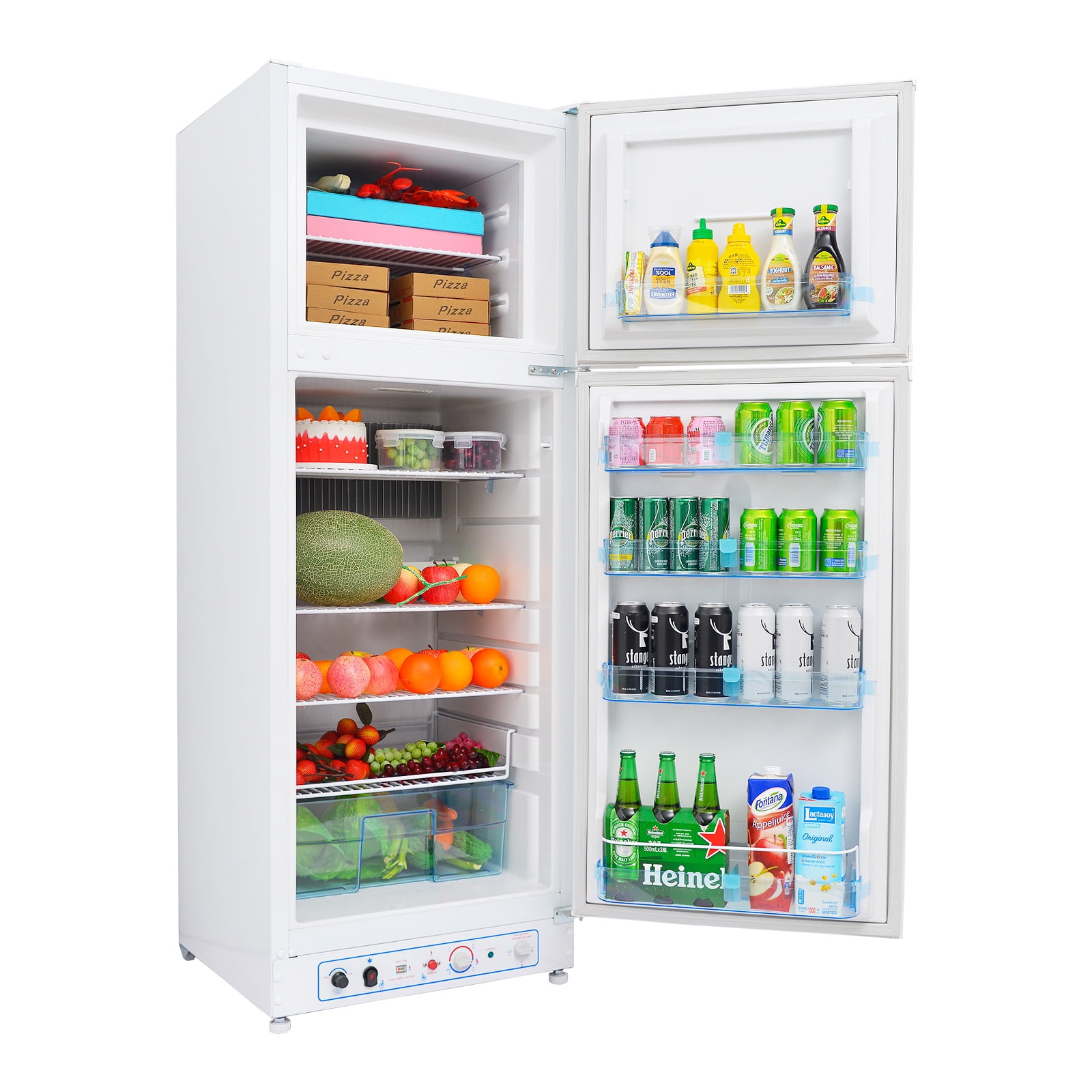 Smad 10 Cu ft Propane Refrigerator AC 110V Freezer Large Capacity for