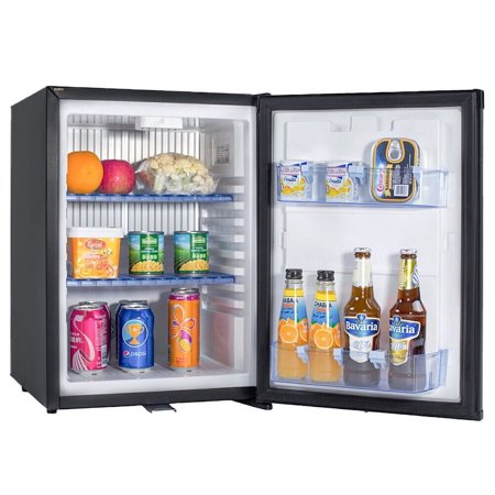 Smad Compact Mini Fridge 1.4 Cu ft No Noise Absorption Refrigerator Lock 40L Truck Fridge 110V/12V