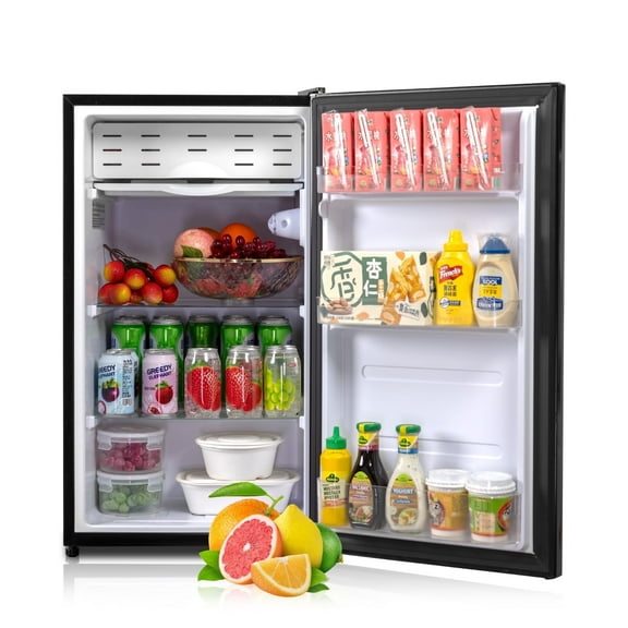 Smad Compact Refrigerator 3.2 Cu ft 115V Quiet Fridge Fresh Food Energy Saving Home Office Single Door
