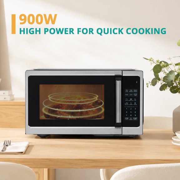 Smad Countertop 0.9 Cu ft 900W 10 Power Level 6 Auto Menu Memory Function
