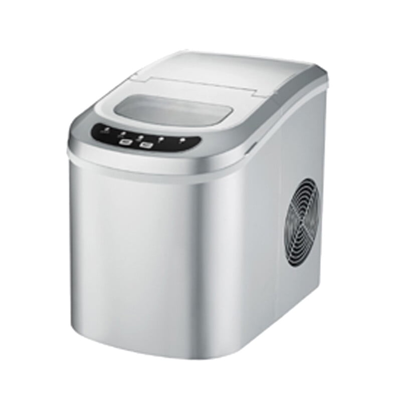 Smad Countertop Ice Maker Portable Ice Machine Compact 26lbs in 24H ‎Silver