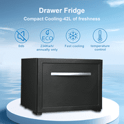 Smad Drawer Refrigerator 12V 115V Truck Cooler AC DC Fridge Hotel 1.7 cu ft Quiet