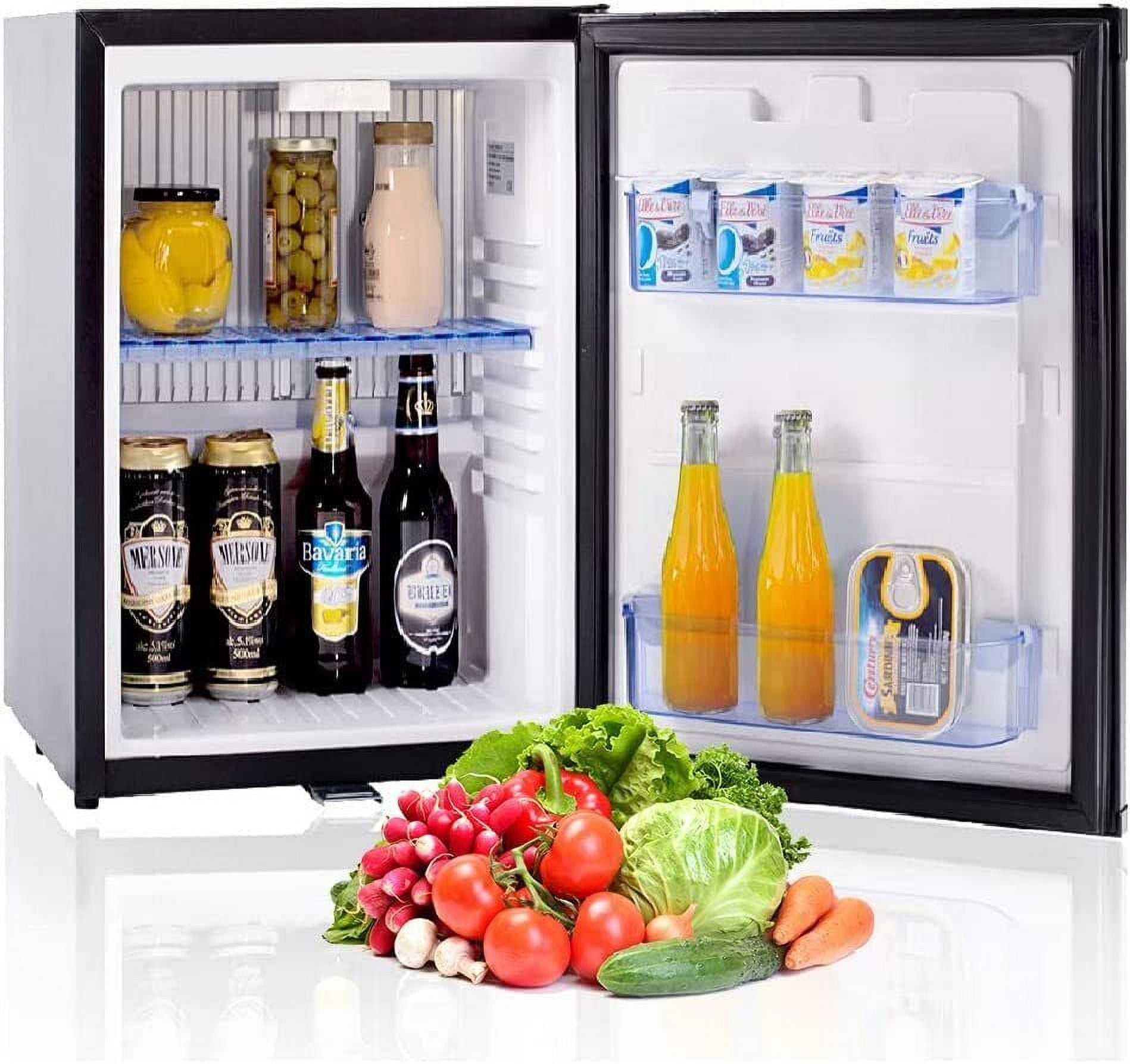 Smad Mini Fridge with Lock Compact Refrigerator for Bedroom Dorm Office