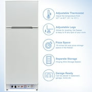 Smad Propane Refrigerator with Freezer 9.3 Cu ft 110V Fridge for Garage RV Food Truck Off Grid