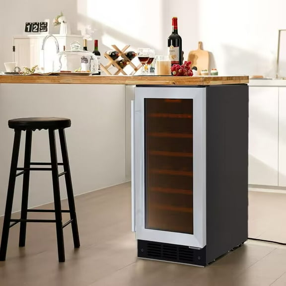 Smad Wine Fridge 31 Bottle With Digital Temperature Control & Stainless Steel