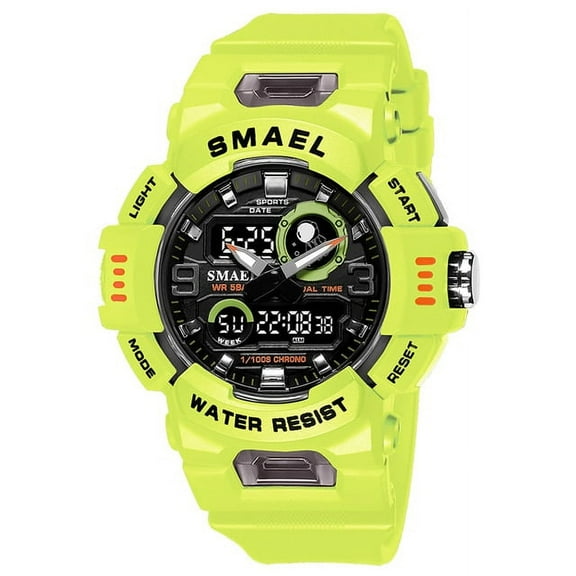 Smael Sport Watches Digital Watch Led 50m Waterproof Military Wristwatch Male Clocks 8063 Mens Watches Stopwatches Alarm Clock - Quartz Wristwatches