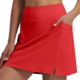 thumbnail image 1 of Smaickrr Golf Skorts Skirts for Woman High Waisted Tennis Skirt Elastic Belt Short Skirts Side Zipper Pocket Athletic Skirt, 1 of 8