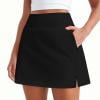 Smaickrr Golf Skorts Skirts for Woman High Waisted Tennis Skirt Elastic Belt Short Skirts Side Zipper Pocket Athletic Skirt