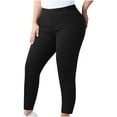 thumbnail image 1 of Gswybco Plus Size Yoga Pants for Women Elastic Waist Pants High Waist Solid Color Pants Workout Leggings Loose Pants, 1 of 8