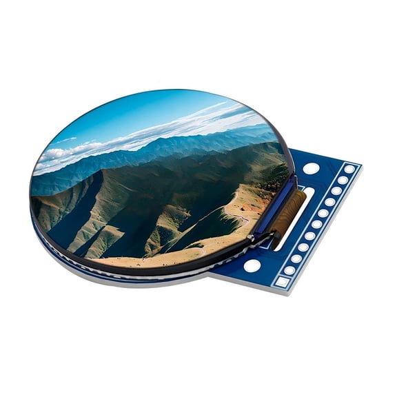 Small 1.53Inch LCD Panel With 360x360 Resolution And QSPI Interfaced For Embeddedly Systems
