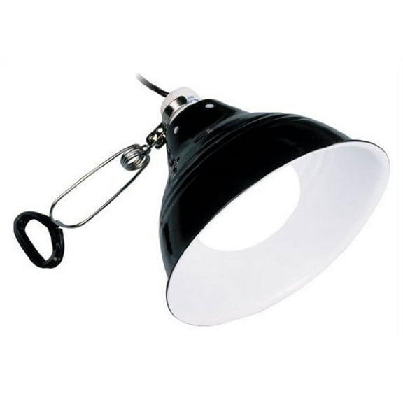 Small - 100 watt (5.5"W) Exo Terra Glow Light Porcelain Clamp Lamp