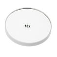 thumbnail image 1 of Small 10X Magnifying Mirror 2 Suction Cups for Cosmetic Face . White, 1 of 8