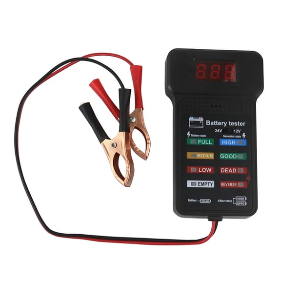 Small 12/24V Battery Inspection Device Comprehensive Battery Testing Offer Precise Readings for Voltages & Capacity