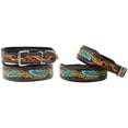 thumbnail image 1 of Small 13''- 17'' Dog Puppy Collar Genuine Cow Leather Padded Canine  60139, 1 of 3