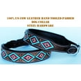 thumbnail image 1 of Small 13''- 17'' Dog Puppy Collar Genuine Cow Leather Padded Canine  6020TR, 1 of 4
