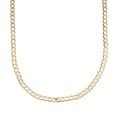 thumbnail image 1 of Small 14k Yellow Gold Plated Flat Figaro Link Necklace-18", 1 of 3