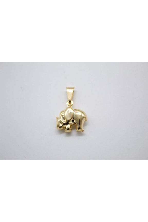 Small 18K Gold Filled Tiny Elephant Pendant