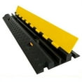 thumbnail image 1 of Small 2 Channel Rubber Cable Protector Ramp Warehouse Electrical Cover Wire - Electriduct, 1 of 1