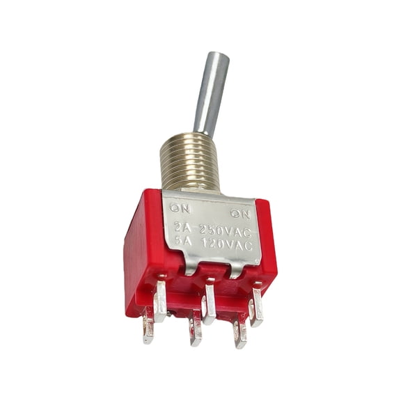 Small 2 Position 6 Pin Toggle Switches for Electric Guitar Pickup Quick Tone Change for Live and