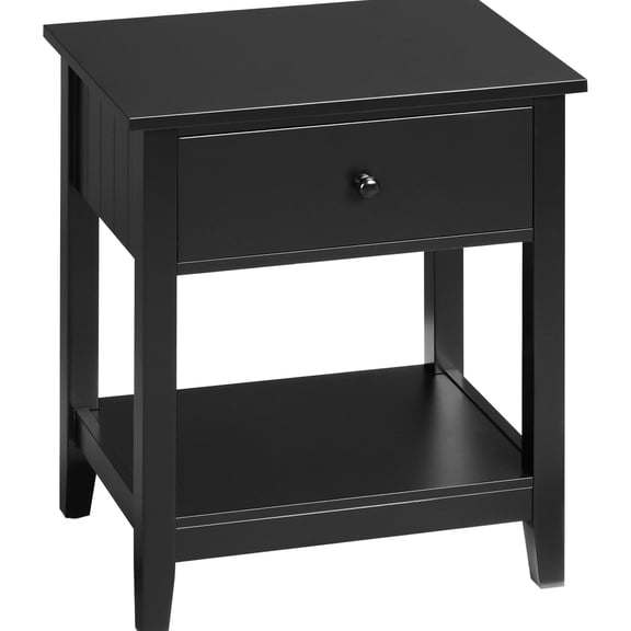 Small 2-tier Table, Drawer Storage - Bedroom, Organize Books & Water Glass