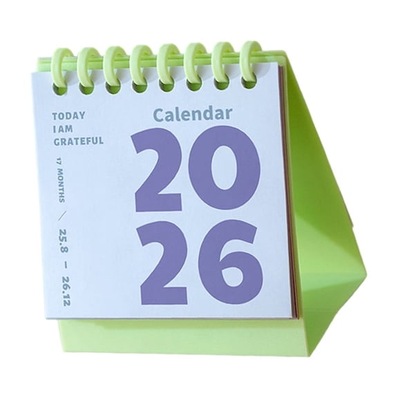 Small 2026 Desktop Calendar 12 month Runs from Jan 2026 to Dec 2026 for Office