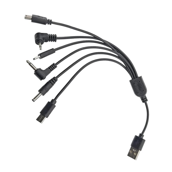 Small 23cm Multiple Device Charging Solution 6 Port USB Charging Cord Multifunction Charges Cable for Phones Tablets Toy