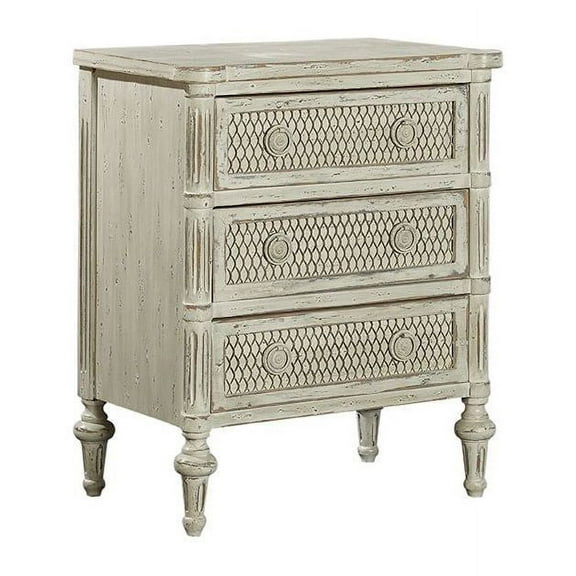 Small 24-inch Distressed Finish Mesh Front Field Chest