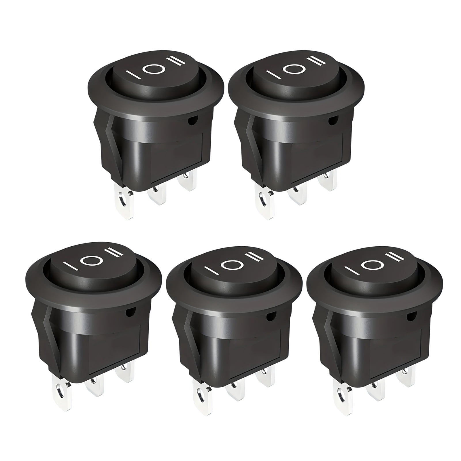 Small Toggle Relay Module Small 3 Mode Rotary Power Switches Plastic Body 20MM Panel Opening ...
